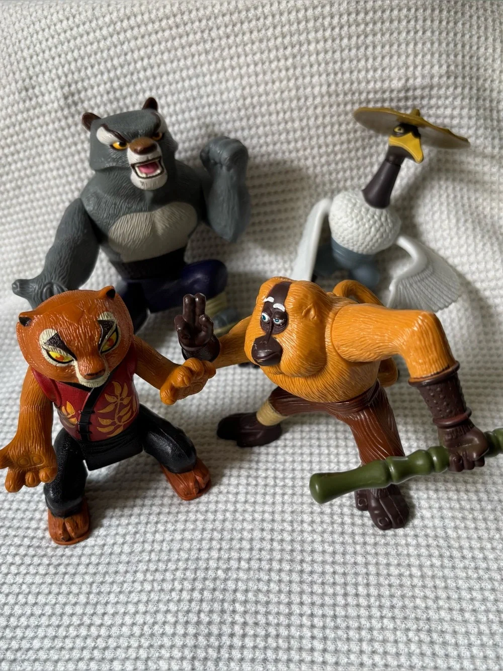 Kung Fu Panda 2008 Tai Lung Tigress Master Monkey Crane figure toy McDonalds lot